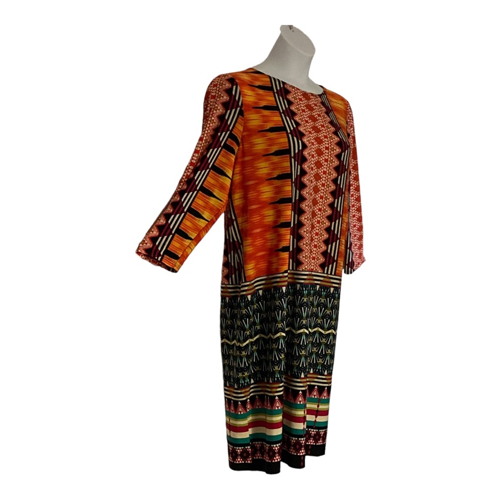 Monroe & Main Stretchy Shift Colorful Career Office Casual Church Vacation Dress - Picture 3 of 14